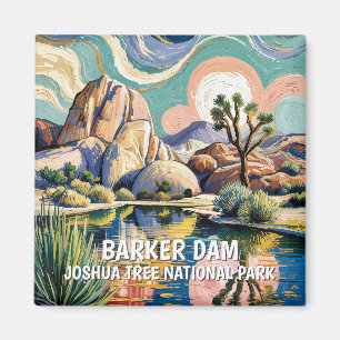 Imã Texto Personalizado Barker Dam Joshua Tree Van Gog