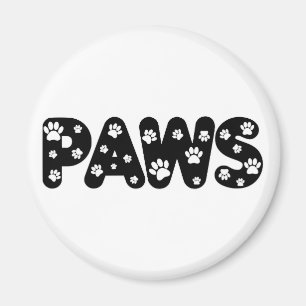 Imã Texto Personalizado de Páginas de Cães