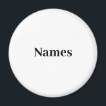 Imã Texto Personalizado do Nome<br><div class="desc">ímã de Texto Personalizado do Nome Personalizado</div>