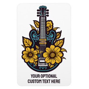 Ímã Texto Personalizado e Cor Ukulele