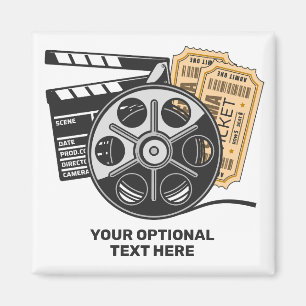 Imã Texto personalizado e filme colorido