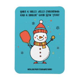 Ímã Texto personalizado Fazendo Neve