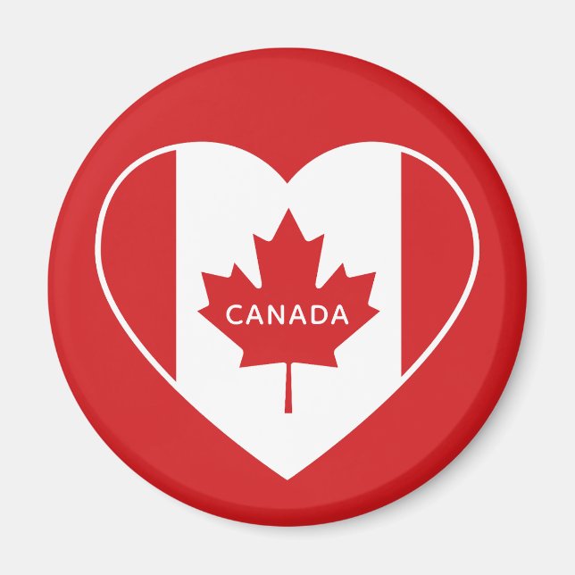 Imã Texto personalizado Íman de amor CANADA (Frente)