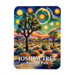 Ímã Texto Personalizado Joshua Tree Van Gogh Deserto C