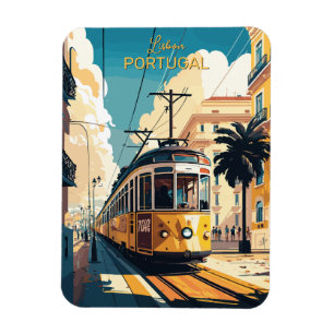 Ímã Texto personalizado Lisboa Portugal