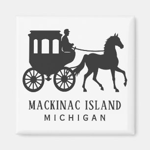 Imã Texto Personalizado Mackinac Island