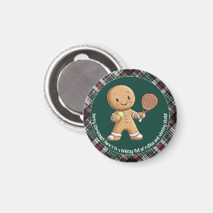 Imã 🎾 🎄 Texto personalizado, Natal baseado em Padel