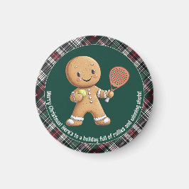 Imã 🎾 🎄 Texto personalizado, Natal baseado em Padel