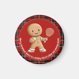 Imã 🎾 🎄 Texto personalizado, Natal baseado em Padel