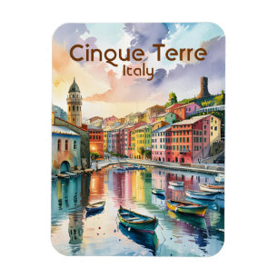 Ímã Texto Personalizado Vernazza Cinque Terre Itália A