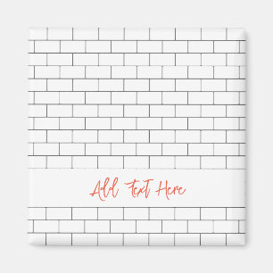 Imã Texto próprio clássico moderno do Azulejo de metrô