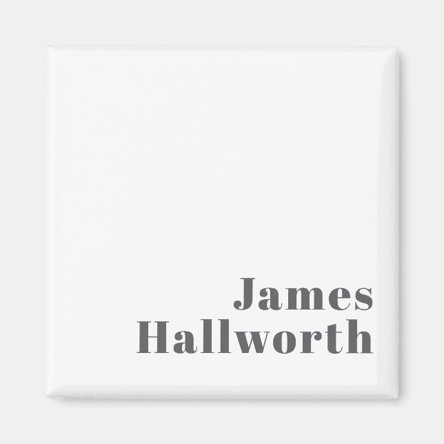 Imã Texto Retroativo Retroativo para na moda Editável  (Frente)