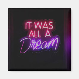 Imã Texto Rosa Púrpura Arte Era Tudo Um Sinal De Sonho