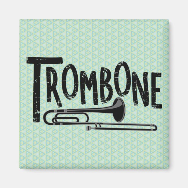 Imã Texto Rough Trombone (Frente)