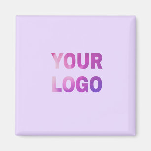 Imã texto simples mínimo adicione seu logotipo/design