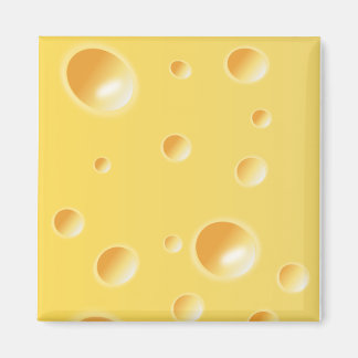Imã Textura amarela de queijo suíço