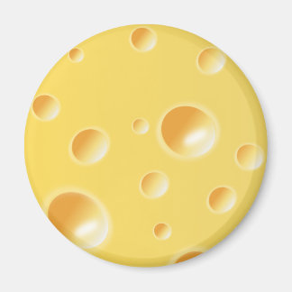 Imã Textura amarela de queijo suíço