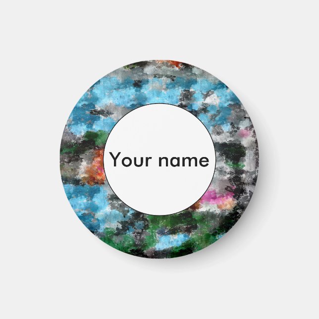 Imã Textura colorida (Frente)