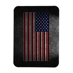 Ímã Textura da pedra da bandeira americana