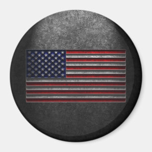 Imã Textura da Pedra da Bandeira Americana