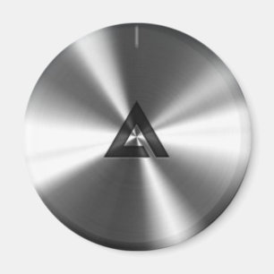 Imã Textura de aço brilhante realística moderna