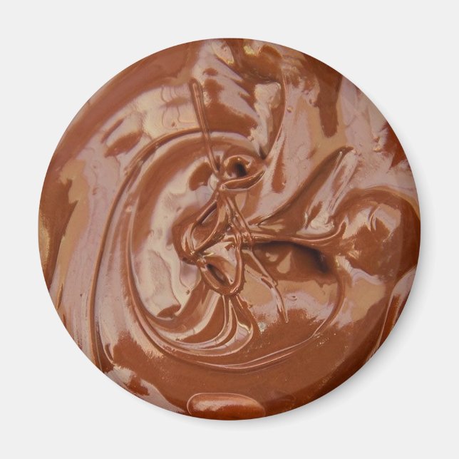 Imã Textura de chocolate derretido (Frente)