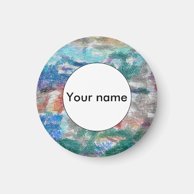 Imã Textura de Crayons (Frente)