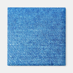 Imã Textura de Denim Azul