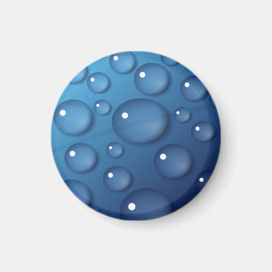 Imã Textura de gota de água azul