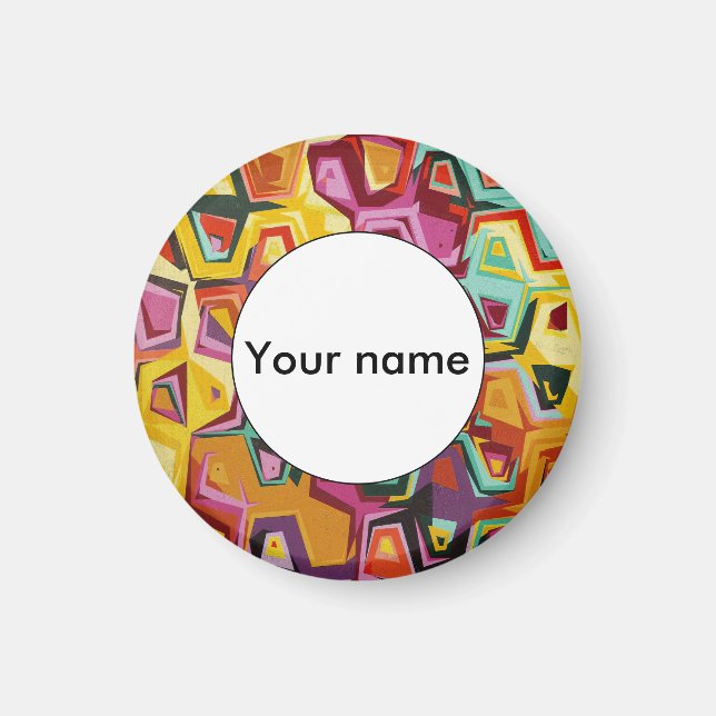 Imã Textura de orifícios coloridos (Frente)