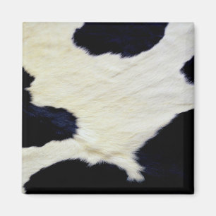 Imã Textura de pele de vaca em preto e branco Personal