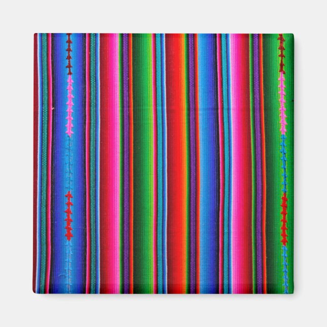 Imã Textura Do Tecido Mexicano (Frente)