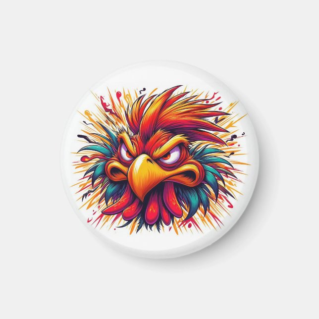 Imã "Thad the Mad Rooster" Magnet (Frente)