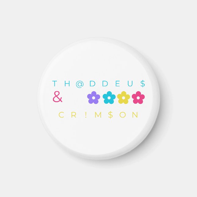 Imã thaddeus & crimson $THCBand Roupas de Design (Frente)