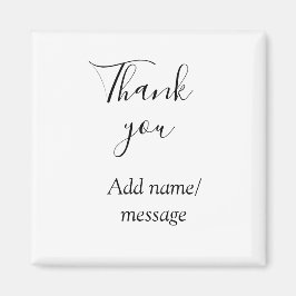 Imã Thank you add name message simple stylish calligra