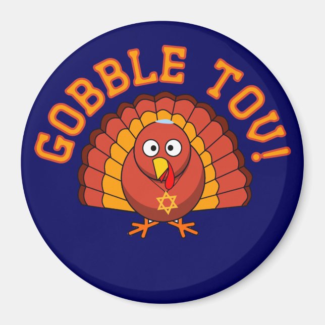 Imã Thanksdokah Gobble Tov Turquia Magnet (Frente)