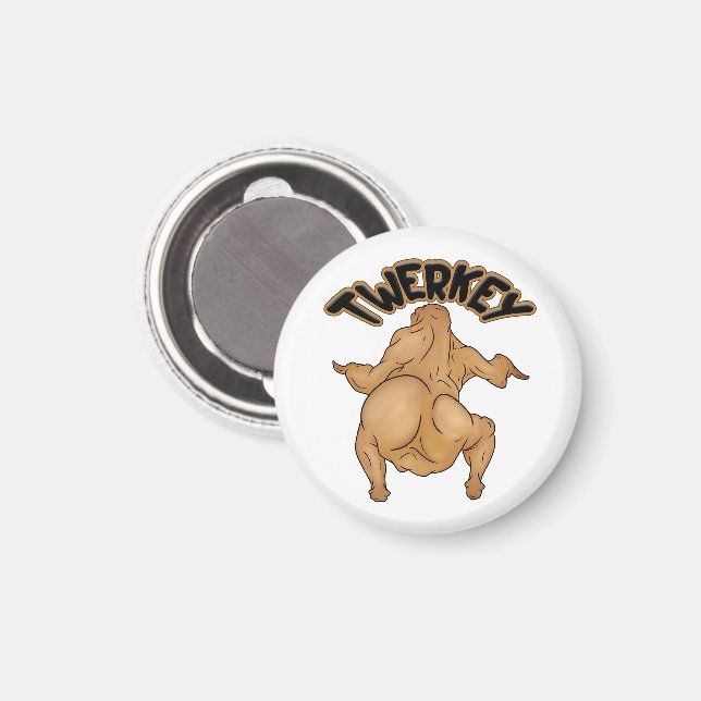 Imã Thanksgiving Twerkey Magnet (Front/Back)