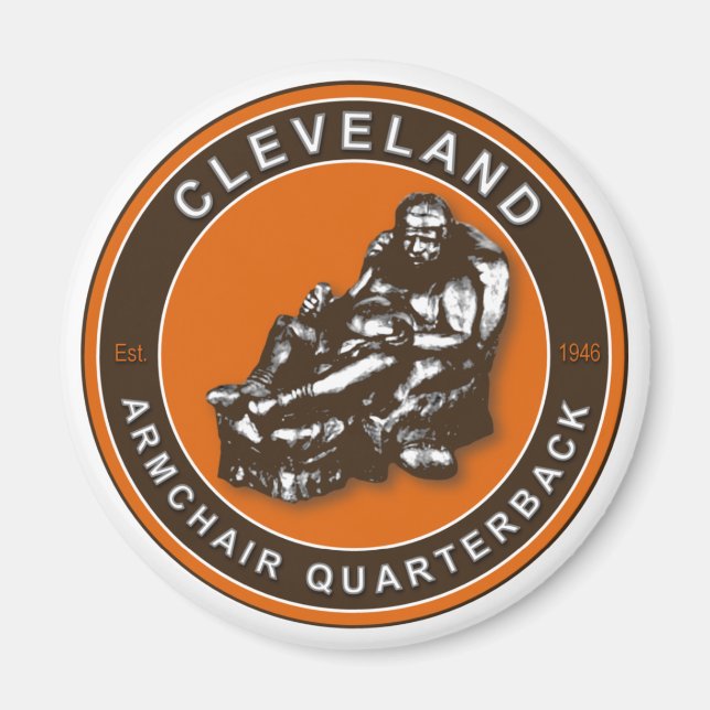 Imã The Armlate Quarterback Cleveland Football Magnet (Frente)