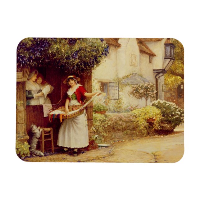 Ímã The Ballad Seller, 1902 (petróleo no conselho) (Horizontal)