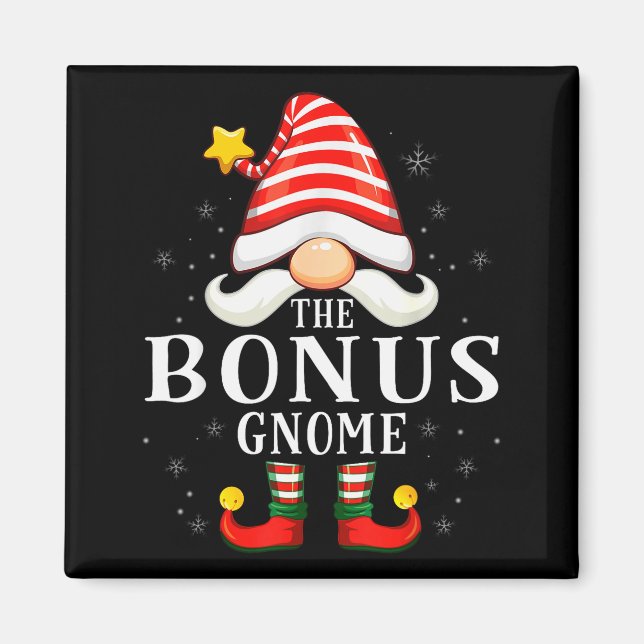 Imã The Bonus Gnome Christmas Group Family Pajama  (Frente)