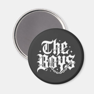 Imã The Boys Tipografia Gótica Cadeia Streetwear