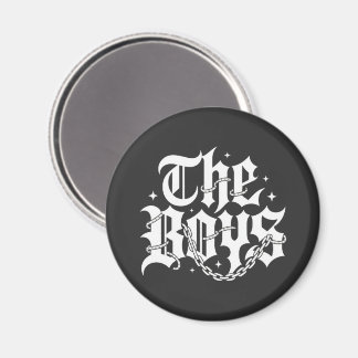 Imã The Boys Tipografia Gótica Cadeia Streetwear