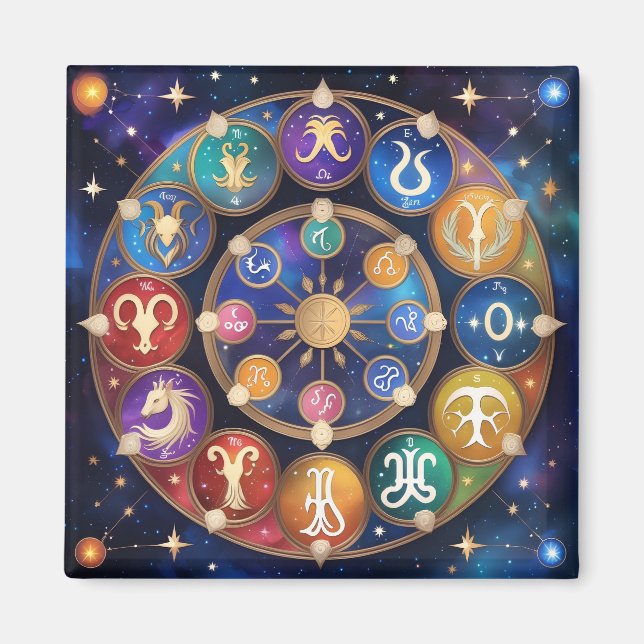 Imã the circle with the zodiac signs (Frente)
