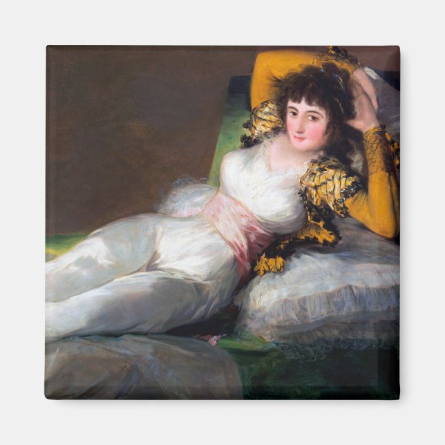 Imã The Clothed Maja, Francisco Goya, 1798-1803 (Frente)