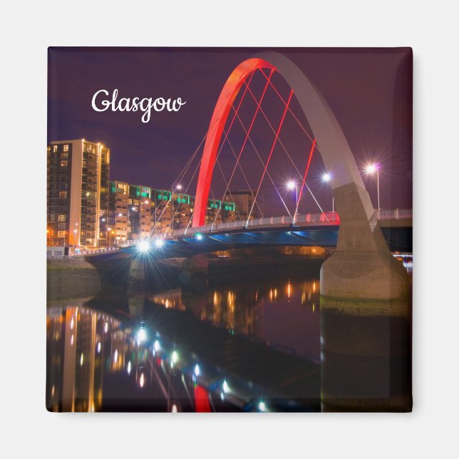 Imã The Clyde Arc, Glasgow, Scotland Magnet (Frente)