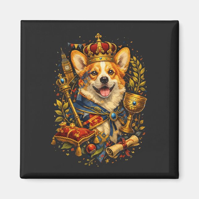 Imã The Corgi King (Frente)