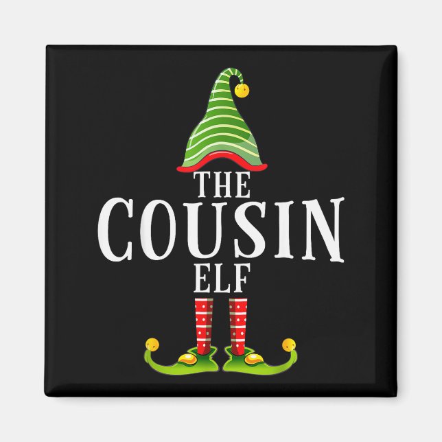 Imã The Cousin Elf Funny Matching Pajama Xmas  (Frente)