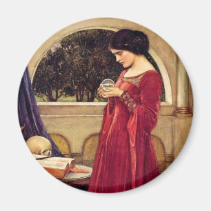 Imã "The Crystal Ball" por John William Waterhouse