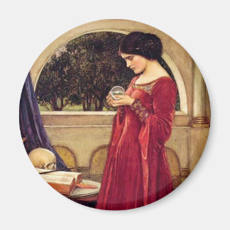 Imã "The Crystal Ball" por John William Waterhouse