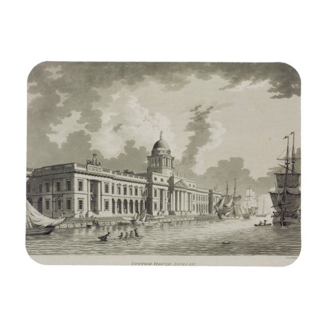 Ímã The Custom House, Dublin, 1792 (gravura) (Horizontal)